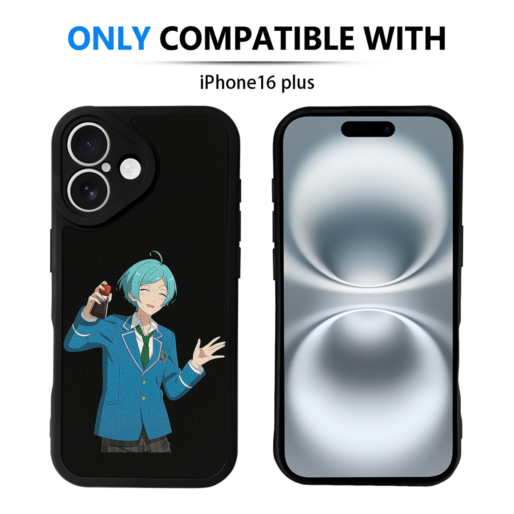 （画像用） あんさんぶるスターズ! Ensemble Stars 【iPhone 16シリーズ対応】シリコンスマホケース（レザー調） 材質：シリコン